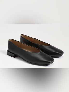 Sam Edelman Black Leather Kasey Ballet Flats